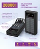 УМБ повербанк Y-Kryptone S-02 SOLAR CHARGE LED Light 20000 mAh CABLE in Black - изображение 2