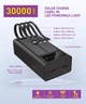 УМБ повербанк Y-Kryptone S-03 SOLAR CHARGE LED Light 30000 mAh CABLE in Black - изображение 2