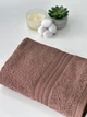 Махровий рушник, 50*90, 100% бавовна Індія, коричневий - зображення 2