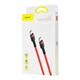 Кабель Baseus Cafule USB Cable Type-C to Type-C 3A 1m Red (CATKLF-G09) - зображення 5