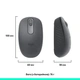 Мышь беспроводная Bluetooth компьютерная Logitech M196 Wireless Graphite (910-007459) - изображение 8