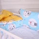 Набор детский для сна MirSon Kids Time антиаллергенный зимний 20-0044 Cats and bunnies 140x205 см EcoSilk (2200009666452) - изображение 3