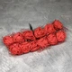 Букет роз из фоамирана с фатином, D цветка ~2,5 см, длина ~6,5 см, красный, 1 букет (12 цветов) - изображение 1