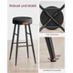 EKHO Collection - Барний стілець з поверхнею PU - Base Black / 51.6 x 51.6 x 76.2 см - зображення 9
