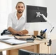 Кронштейн для монитора FlexiSpot DL1 White TEHNOTABLE - изображение 6