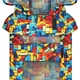 Дощовик-накидка з капюшоном для собак WAUDOG Clothes, малюнок "Блоки", XL, А 55-61 см, B 68-80 см, С 42-52 см 359-4056 - зображення 4
