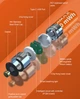 4 Акумуляторні батареї AAA Pujimax з USB Type-C 1100mWh + кабель + кейс, Orange (16213-4) - зображення 7