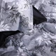 Простынь на резинке MirSon 70x190+10 см 00-8 Black Flowers поплин (2200009708282) - изображение 7