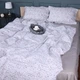 Простынь на резинке MirSon 90x190+25 см 00-6 Geometry Grey поплин (2200009705816) - изображение 1