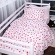Простынь на резинке MirSon Poplin Line Kids 01 Little Hearts 90x190 см (2200009710858) - изображение 4