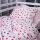 Простынь на резинке MirSon Poplin Line Kids 01 Little Hearts 90x190 см (2200009710858) - изображение 5