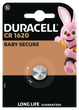 Спеціальна літієва батарейка типу «таблетка» Duracell 1620 3V, (CR1620), 1 шт. в упаковці (7091709) - изображение 3