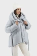 Жіночий зимовий пуховик casual з капюшоном і поясом Basic (блакитний, XL), 40418, 24527 - изображение 4