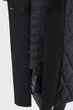 Жіночий однотонний пуховик casual з капюшоном і поясом, реглан рукав Basic (чорний, XL), 27642, 24920 - изображение 7