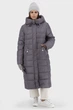 Жіночий зимовий стьобаний пуховик біопух casual з капюшоном Snow Owl (сірий, 2XL), 31924, 28552 - изображение 1