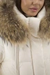 Жіночий зимовий пуховик casual з біопухом і хутром єнота Snow Owl (молочний, L), 45881, 25271 - изображение 5