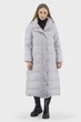 Жіночий пуховик casual знімний капюшон оливковий, сірий Basic (сірий, M), 25342, 25255 - изображение 1