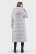 Жіночий пуховик casual знімний капюшон оливковий, сірий Basic (сірий, M), 25342, 25255 - изображение 5