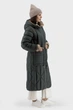 Жіночий зимовий пуховик з качиного пуху, casual стиль, зелений Snow Owl (зелений, L), 42073, 24686 - изображение 3