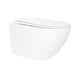 Унітаз Qtap Jay підвісний Rimless 520х360х320 мм з сидінням Slim Duroplast/ Soft-close/ Quick relase White - зображення 1