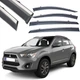 Дефлектори вікон вітровики Benke для Mitsubishi ASX 2010- Хром Молдинг Нержавіюча сталь 3D (BMTJX1323-W/S) - изображение 1