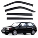 Дефлектори вікон ветровики Volkswagen Golf III 1991-2002 Хечбек Скотч 3M Voron Glass - зображення 1