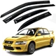 Дефлектори вікон вітровики Acrylic для Mitsubishi Lancer VIII 2003-2009 Гнучки - зображення 1