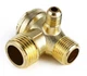 Зворотний клапан компресора 1/2x3/8x1/8 Forte FL-24 Форте ФЛ-24 із силуміну для повітряного компресора 20 х 16 х10 мм - зображення 4