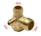 Зворотний клапан компресора 1/2x3/8x1/8 Forte FL-24 Форте ФЛ-24 із силуміну для повітряного компресора 20 х 16 х10 мм - зображення 3
