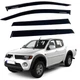 Дефлектори вікон вітровики Mitsubishi L200 IV 2006-2015 Скотч 3M Voron Glass - зображення 1