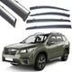 Дефлектори вікон вітровики Benke для Subaru Forester 2018- Хром Молдинг Нержавіюча сталь 3D (BSRFS1823-W/S) - зображення 1