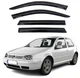 Дефлектори вікон ветровики Volkswagen Golf IV 1997-2002 Хечбек Скотч 3M Voron Glass - зображення 1