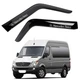 Дефлектори вікон ветровики Mercedes Sprinter W906 / Crafter 2006-2015 По Двері Скотч 3M Voron Glass - зображення 1