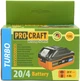 Набор Аккумуляторный реноватор ProCraft PMT20 (ProCraft030220) + Батарея аккумуляторная ProCraft Battery 20 В 4.0 Ah Turbo (030244) +Зарядное устройство ProCraft Charger 20 В 2.0, 4.0, 8.0 Ah (030244) - изображение 18