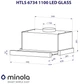 Витяжка телескопічна Minola HTLS 6734 BL 1100 LED GLASS (1100 м3/год, 3 швидк., сенсорне кер.) 249471 - изображение 11