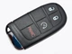 Корпус смарт ключа Chrysler Dodge Jeep 3+1 кнопки автозапуск под лезвие SIP-22 тип 2 - изображение 1