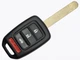 Корпус ключа с кнопками Honda 3+1 кнопки HON-66 2013+ с логотипом - изображение 1