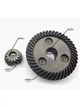 Конические шестерни для ушм болгарки интескол кр150 1300 кр180 1800 редукторная пара на болгарку коничка малая шестерня с прорезью - изображение 2