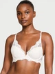 Комплект білизни (бюстгальтер + трусики-стрінги) жіночий Victoria's Secret Starstruck Shine 90E/XL білий - изображение 2