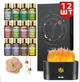 Ефірна олія Essential Oils 12шт×5 мл та Аромадифузор з ефектом полум'я - зображення 1
