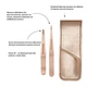 Комплект пинцетов Tweezerman Petite Point & Slant в розовом золоте - изображение 2