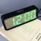 Часы настольные DT-6508 с будильником и USB зарядкой с зеленой подсветкой, лед часы настольные - изображение 10