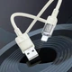 Кабель Hoco Lightning Spirit transparent charging data cable U129 |2.4A, 1.2M| black - зображення 7