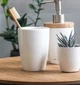 Стакан для зубных щеток Kela Natura 18588 10.5х8 см белый - изображение 4