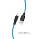 Кабель Hoco Lightning Silicone X21 Plus |1m, 2.4A| black-white - зображення 2