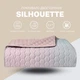 Покрывало на кровать Silhouette 240x260 IDEIA двухстороннее прочная стежка ткани антиаллергенное волокно - изображение 8