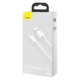 Кабель Baseus Micro USB Simple wisdom Data Cable Kit |1.5m, 2.1A| (2PCS-Set) (TZCAMZJ-02) white - зображення 9