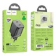 Адаптер мережевий Hoco Elogiado dual-port charger N42 |2Type-C, 45W/3A, PD/QC| Колір Black - зображення 5