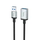 Кабель HOCO USB male to USB female USB3. 0 excellent speed extension cable US10 |0.5m, 5Gbps, OTG| black - зображення 1