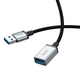 Кабель HOCO USB male to USB female USB3. 0 excellent speed extension cable US10 |0.5m, 5Gbps, OTG| black - зображення 4